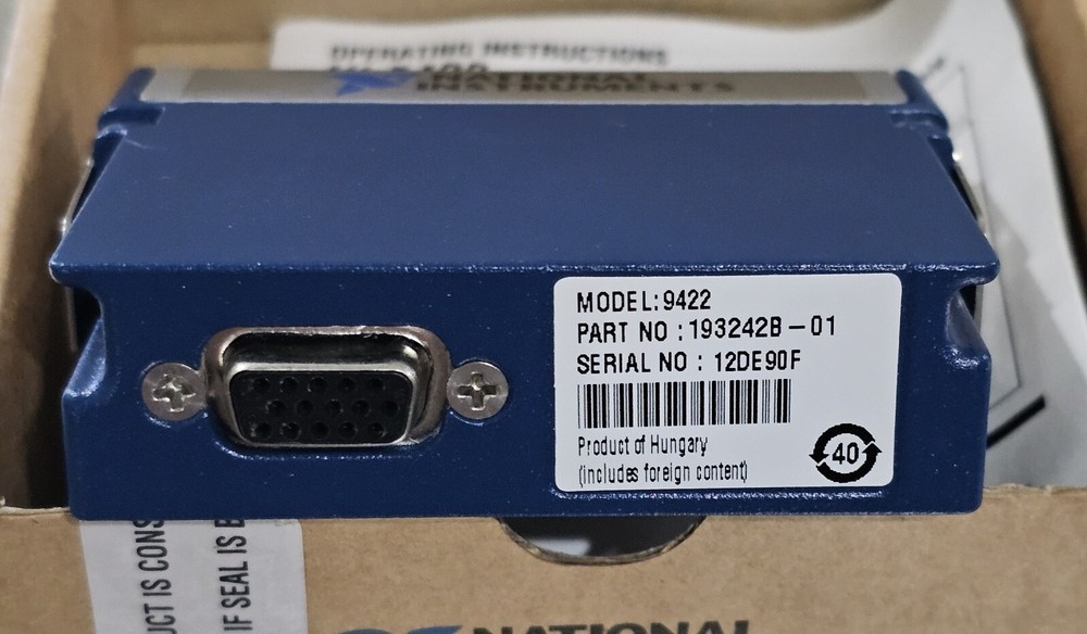 National Instruments 9422 8-Channel 24 V Sinking/Sourcing Digital Input Module