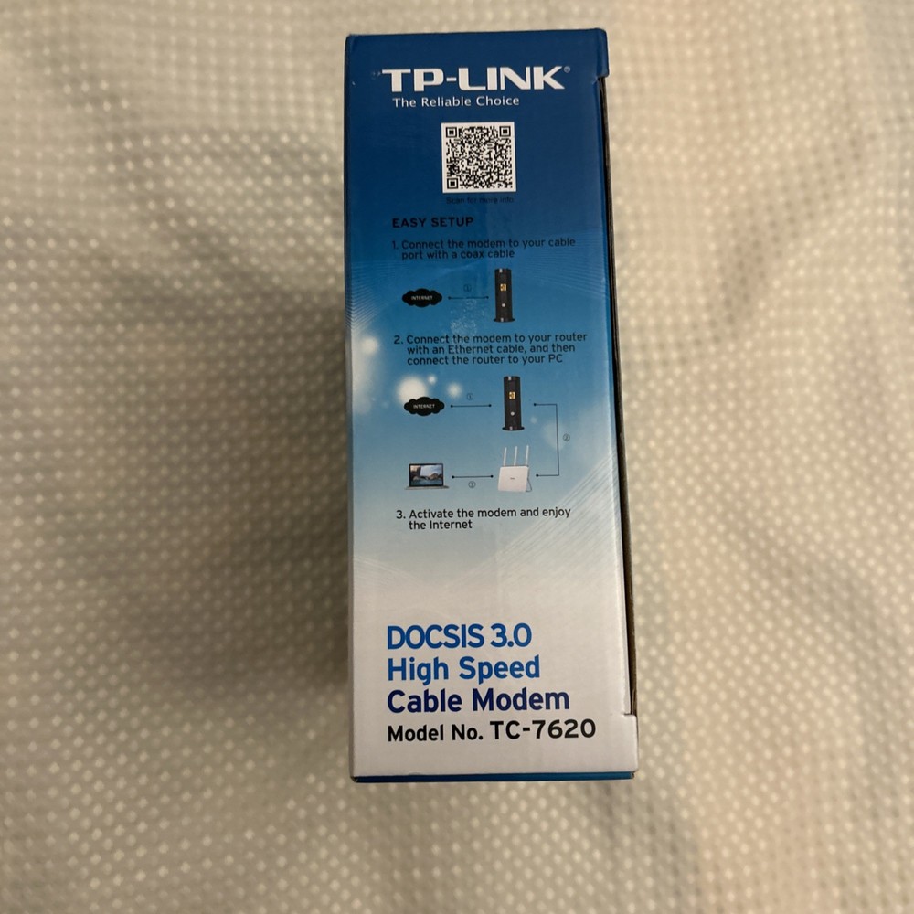 TP-LINK TC-7620 680Mbps Cable Modem - Pre-Owned - DOCSIS 3.0