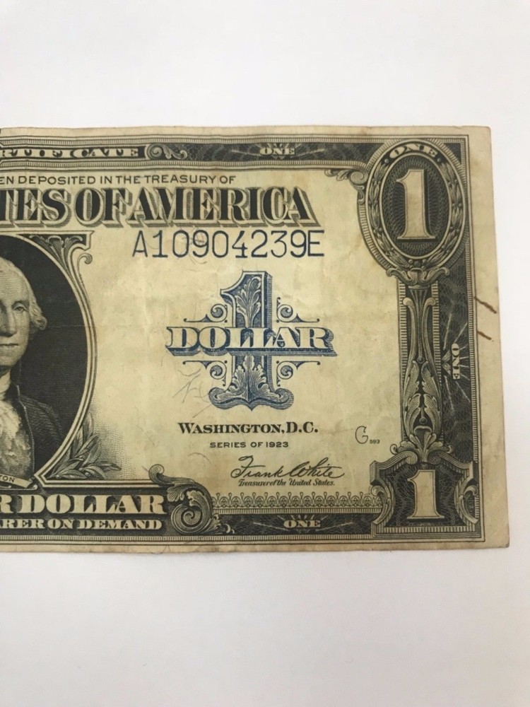 1923 $1 Silver Certificate Large Note blue seal FR#238