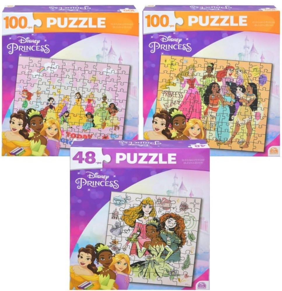 Disney Princess Puzzle - 3pk