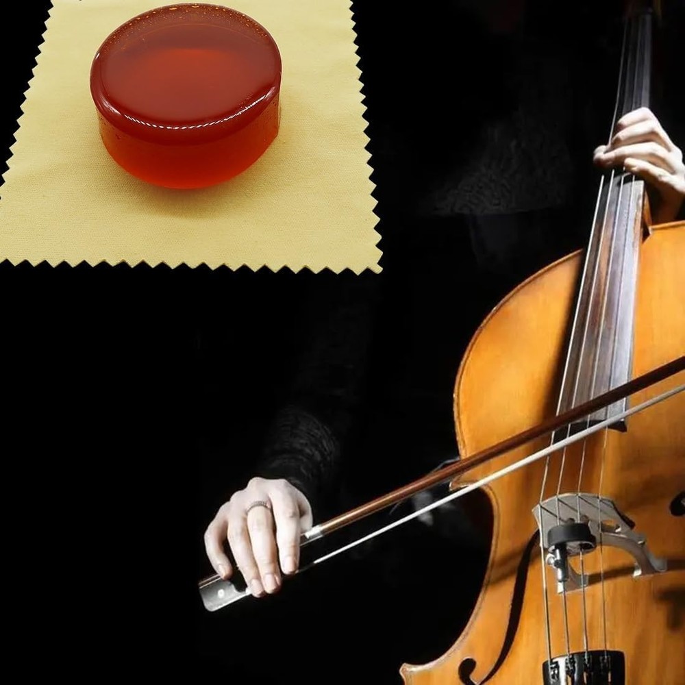 Light Yellow Rosin for String Instruments - Low Dust, Round, Essential Accessory