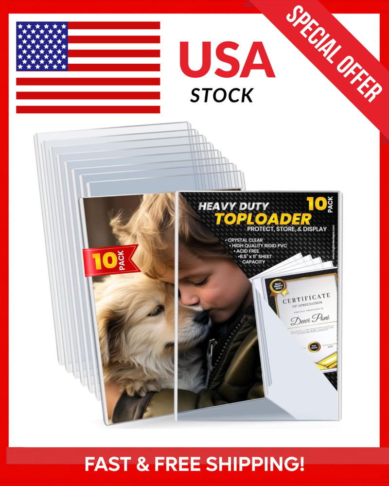10 Pack Comic Book Top Loaders Protector Hard Case Sleeve Silver Fast US Ship