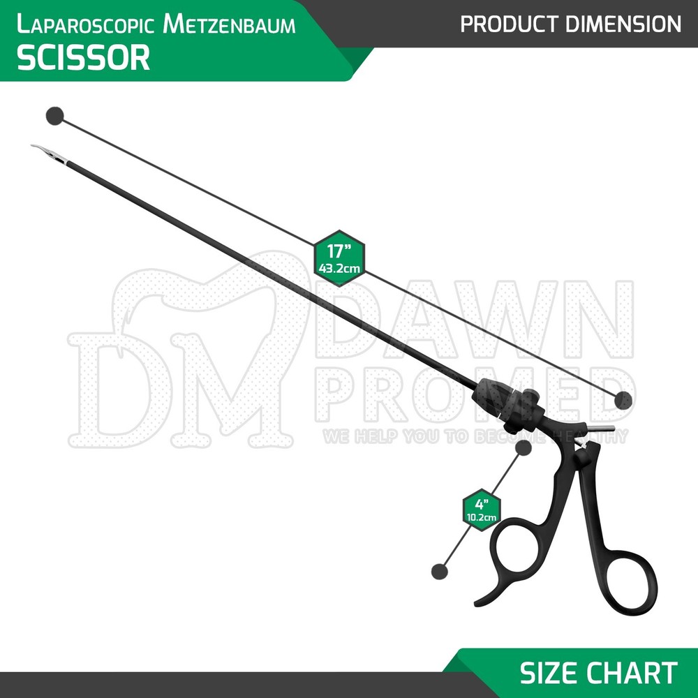 10 Pcs Laparoscopic Metzenbaum Scissor Laparoscopy Forceps Surgical Instruments