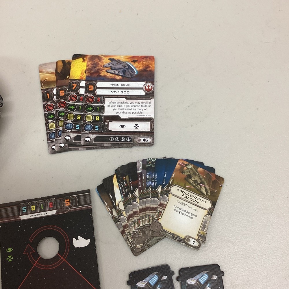 STAR WARS X-WING millenium falcon expansion used ng6256