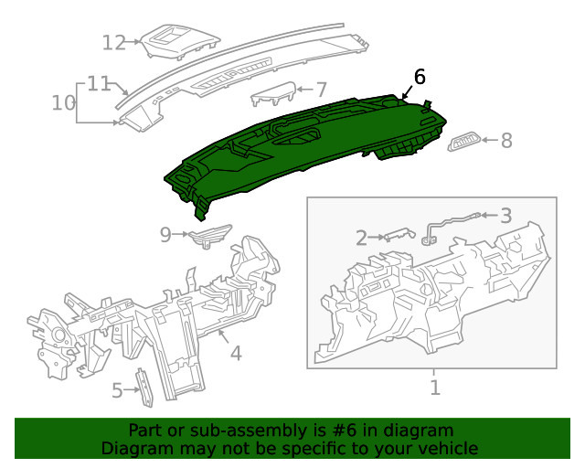Genuine GM Upper Pad 84711498