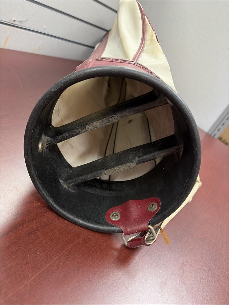 Cooper Golf Bag, Maroon & Tan, Vintage Made in Canada