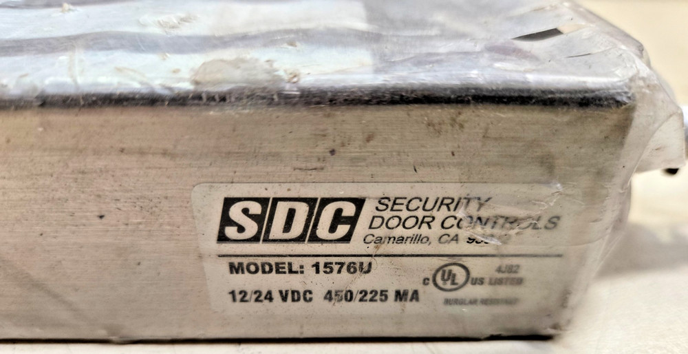 SDC 1576U ELECTROMAGNETIC LOCK, 1,200 LB HOLDING FORCE, 12/24V DC
