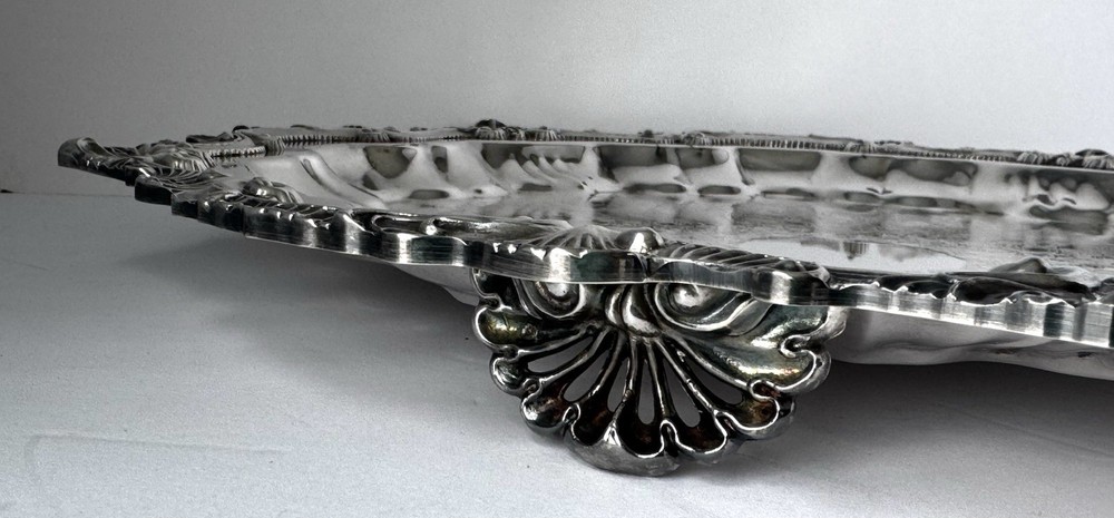Vintage Wallace “Chippendale” silverplated serving platter (pattern X110)