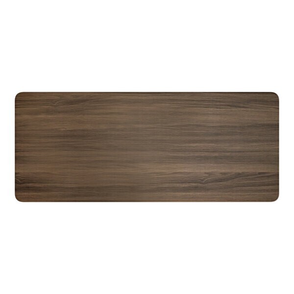 30" x 72" Rectangular Restaurant Table Top with Dark Walnut Laminate Top Finish