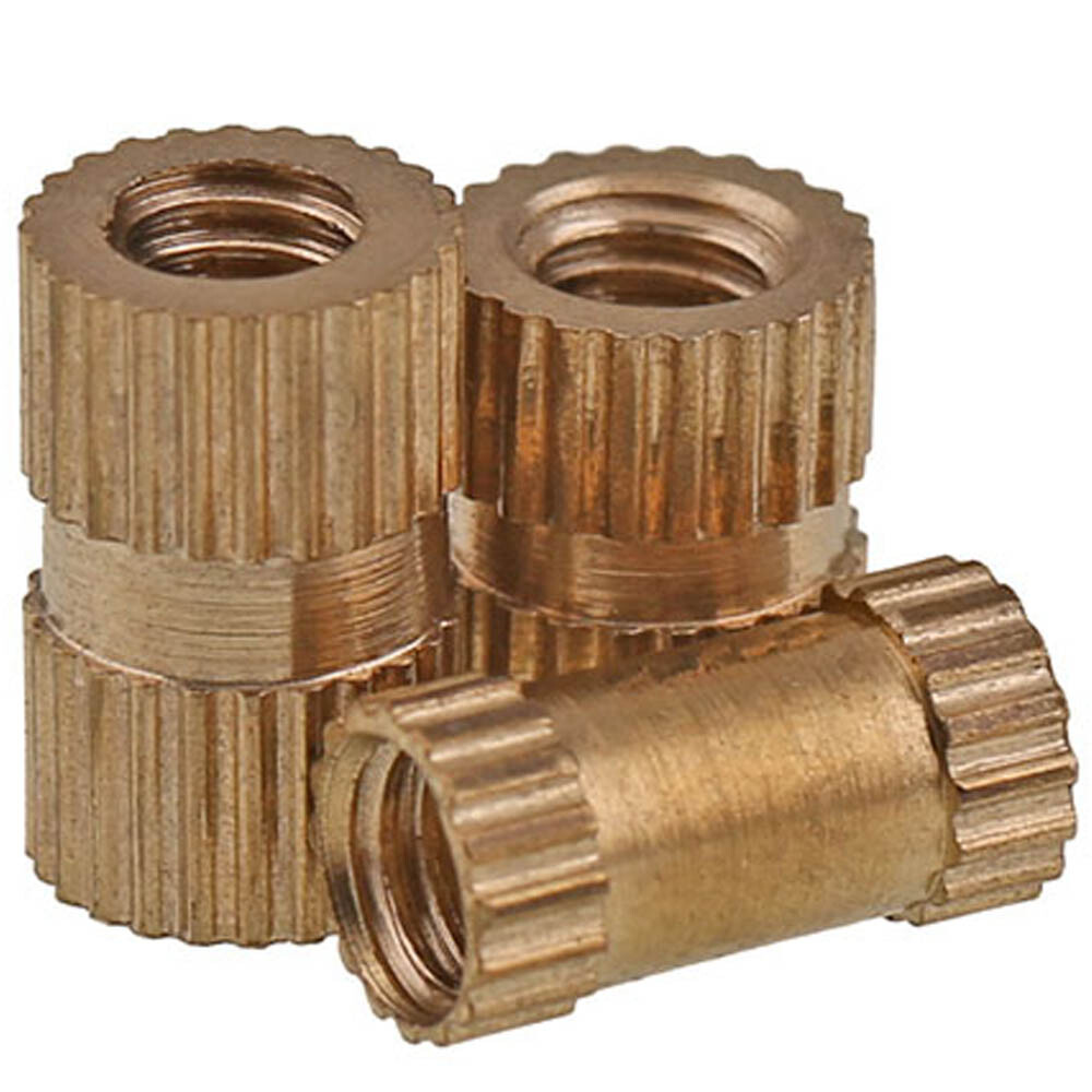 M4 Outer Diameter 5mm/6mm Brass Knurled Nuts Threaded Round Insert Embedded Nuts