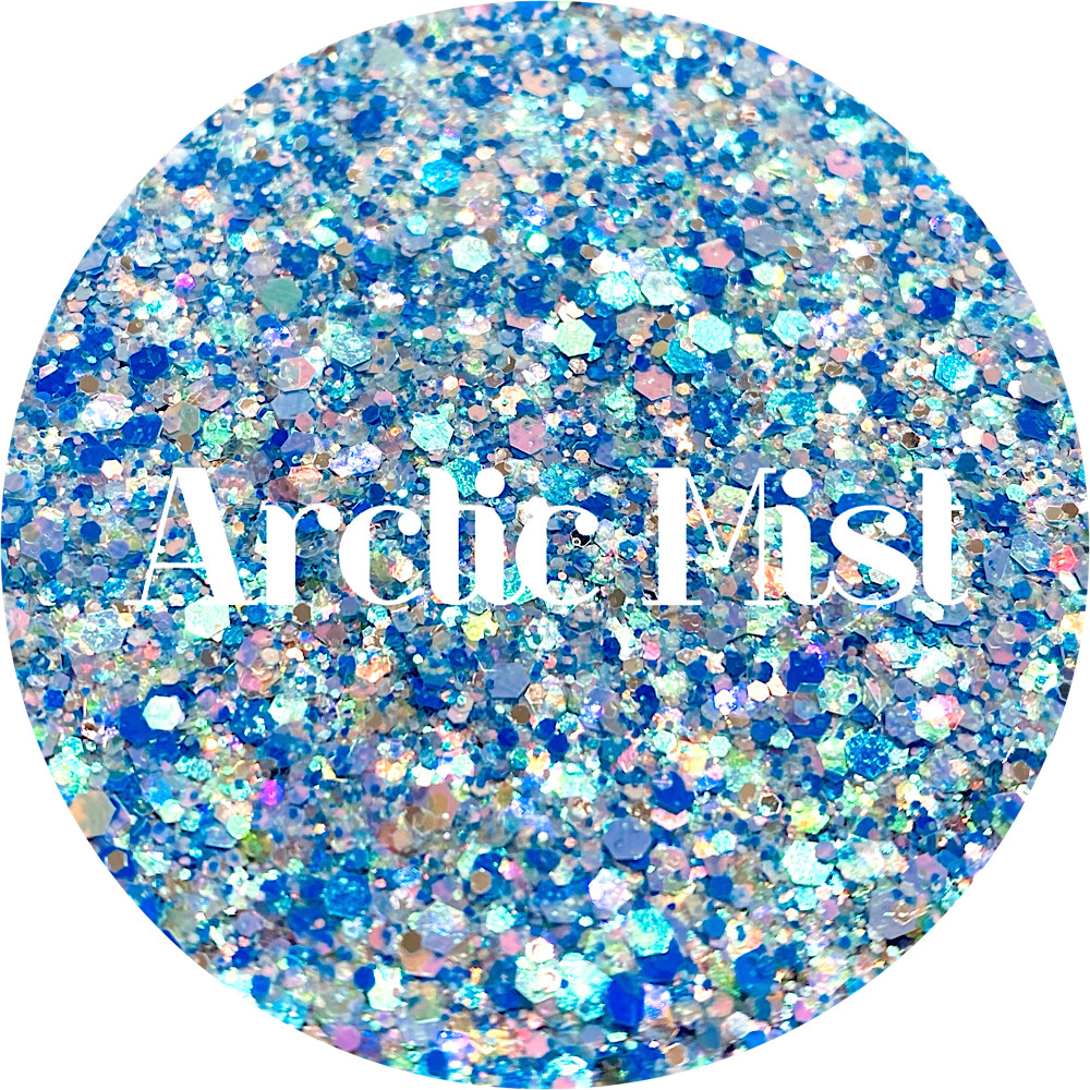 Premium Polyester Glitter - Blue Chunky Mix