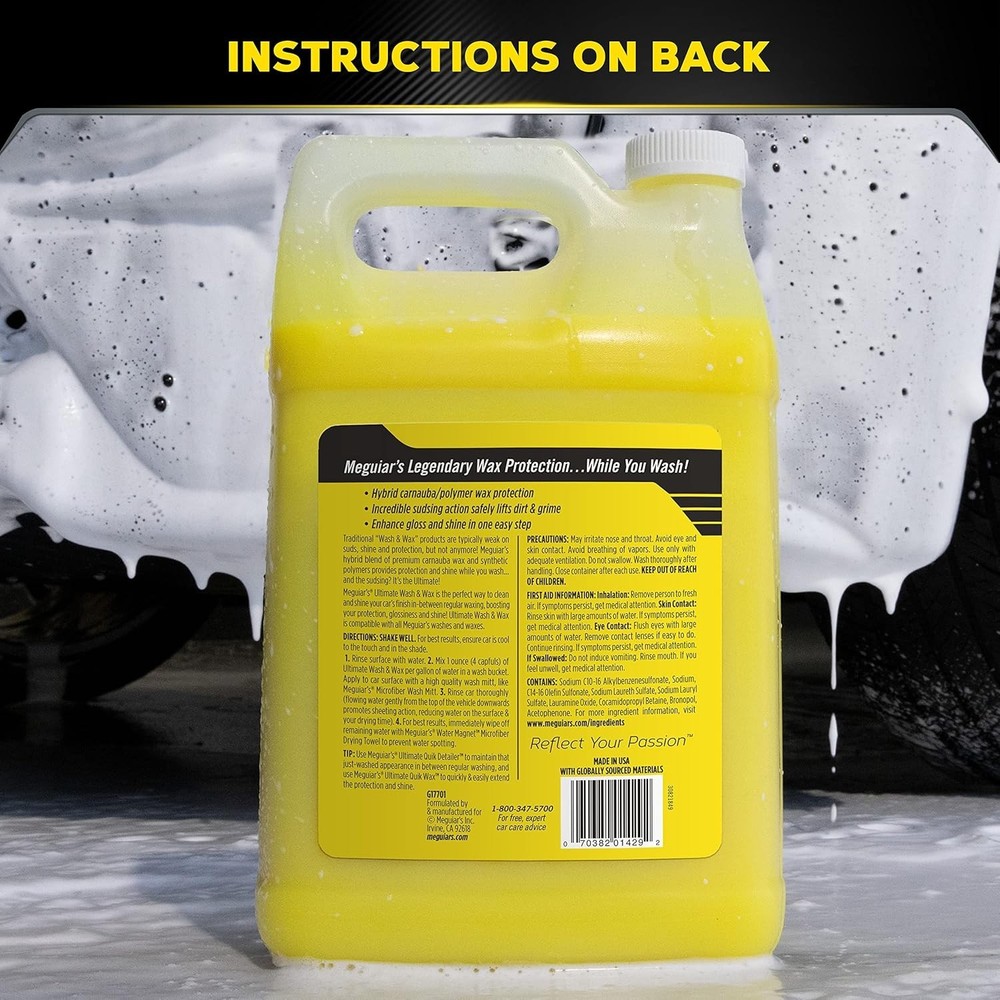 Ultimate Car Wash Soap & Wax Combo