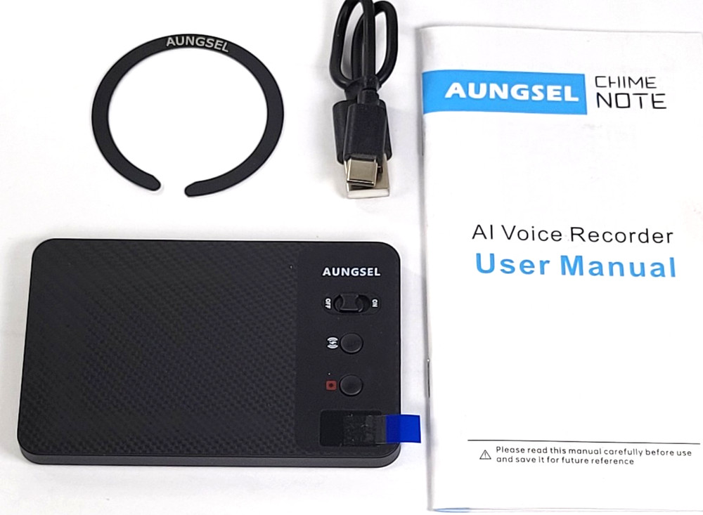 AUNGSEL Chime Note ChatGPT Empowered AI Voice Recorder, Wireless Charging