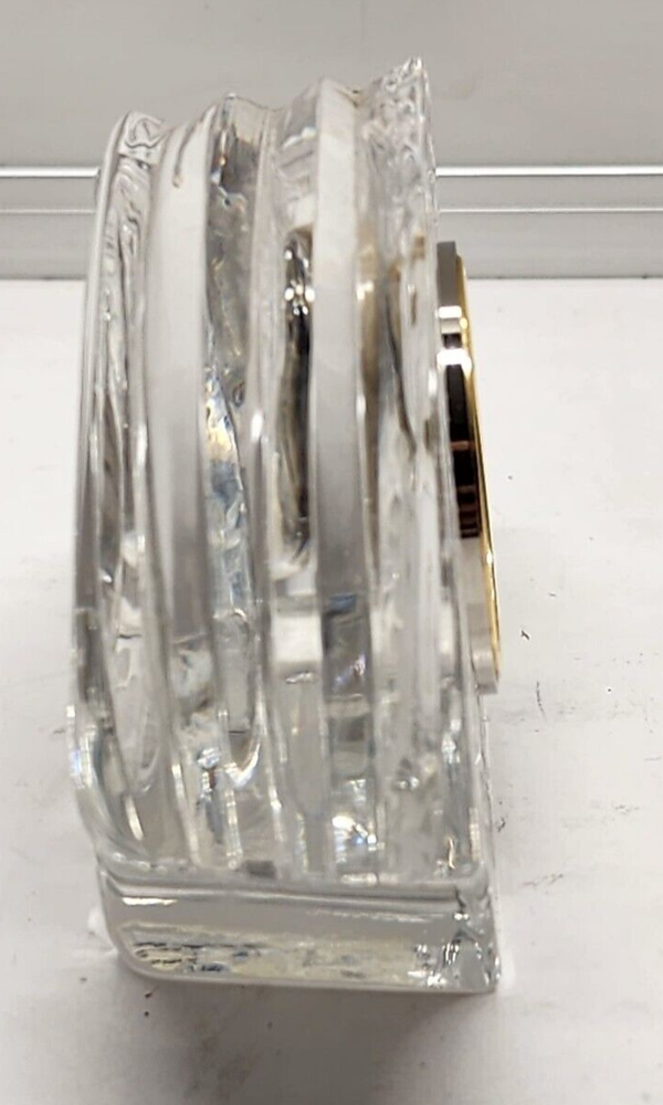Vintage Royal Brierley Cut Crystal Mantel Clock