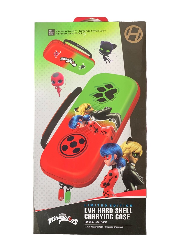 Hyperkin Miraculous Tales Ladybug Cat Noir EVA Hard Shell Nintendo Switch Case