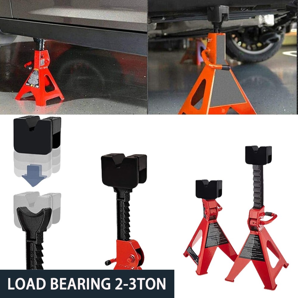 Universal Rubber Jack Pad Adapter, Rail Pinch welds Protector, (2 Pack)