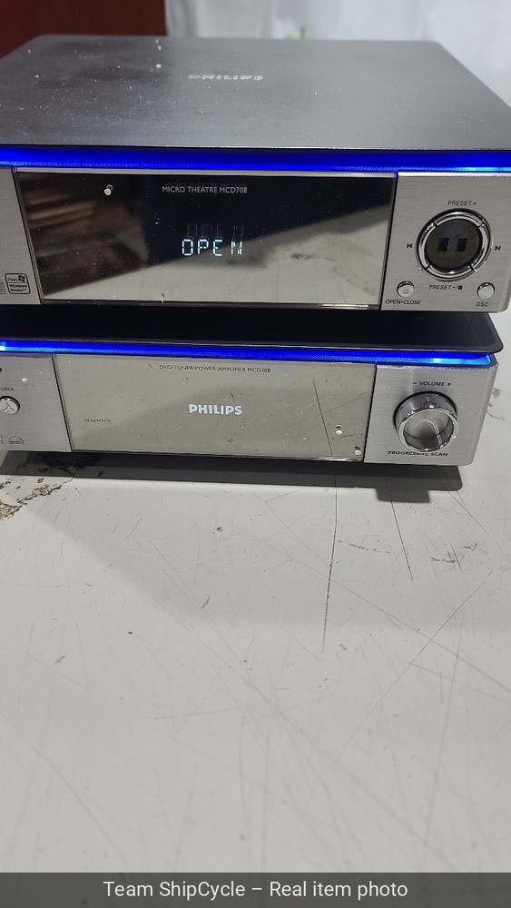 DEFECTIVE Philips MCD708 Micro Theatre System DVDCD Player Tuner Speaker G3D