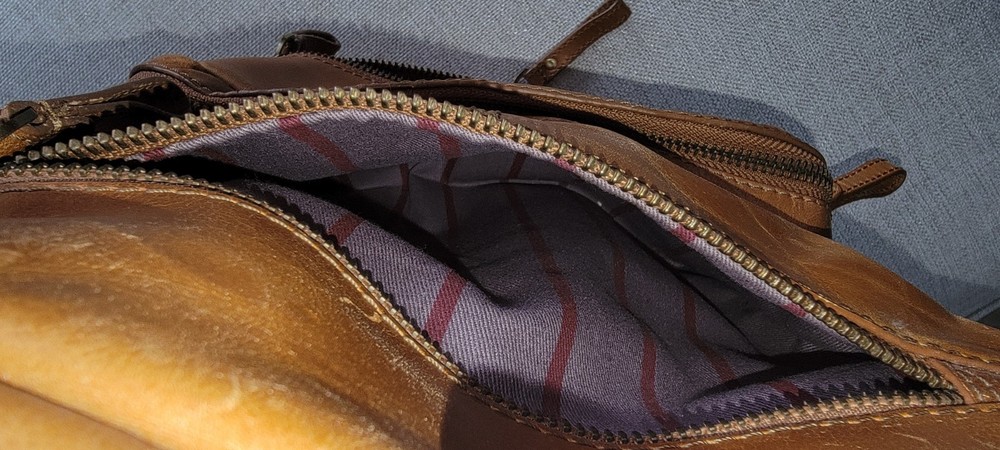 Rawlings Red Label Rugged Unisex Leather Backpack Camel/Cognac/Tan Backpack