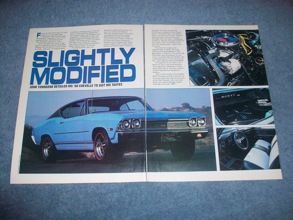 1968 Chevelle Malibu Vintage RestoRod Article "Slightly Modified"