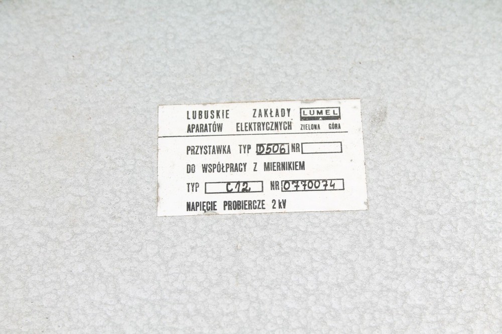 Old Component Power Part Transformer or Similar Technology Lumel Type C12