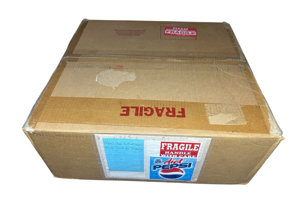 Vintage Pepsi-Cola Neon Clock – New Open Box – Tested & Working