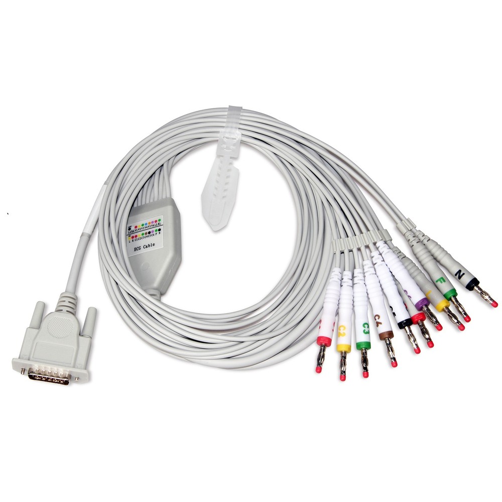 ECG90A 12 Leads Single Channel EKG ECG Machine USB Software Printer+Bag