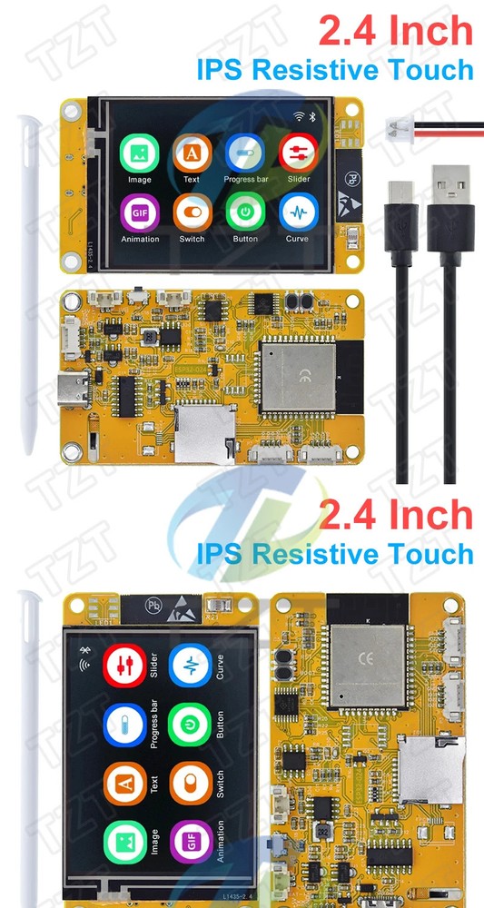 ESP32 WiFi Bluetooth 2.4" TFT LCD Touch Display LVGL Dev Board Module