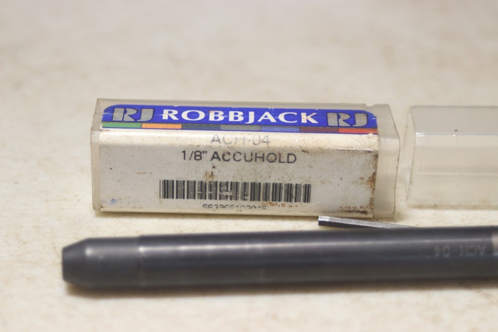 Robbjack Micro Boring Bar Holder & 6 Accupro Solid Carbide Boring Bars