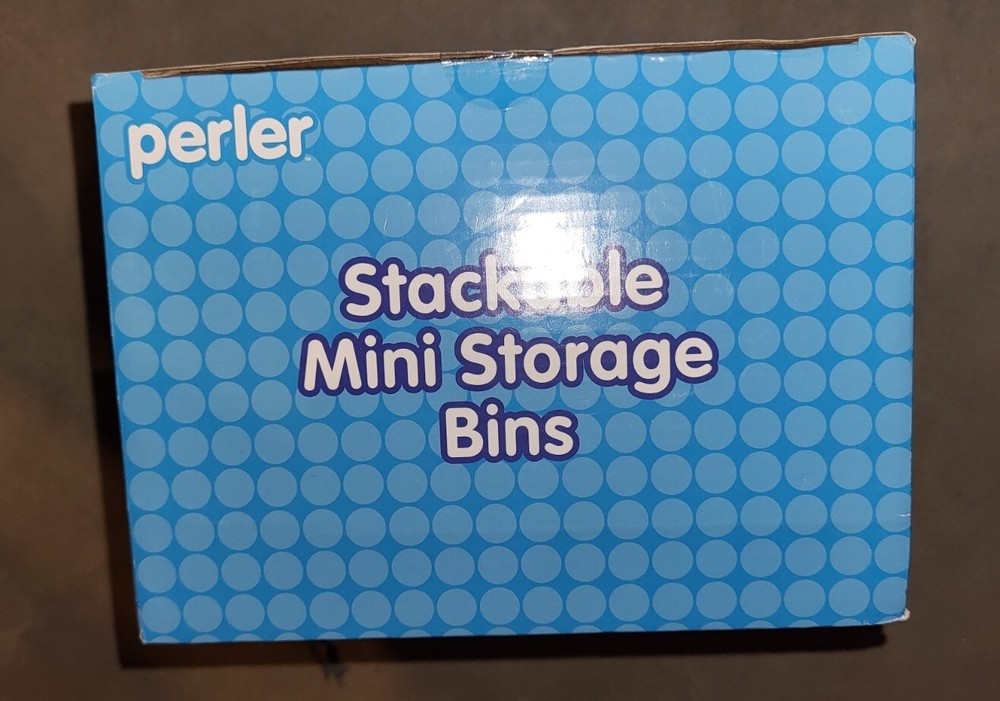 Perler Bead Organizer Small Stackable Storage Containers, 12pc.