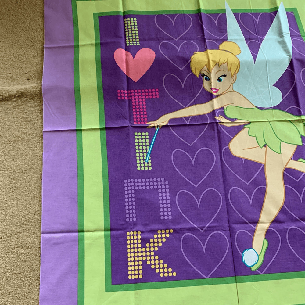 I Love Tinkerbell Quilt Pattern 36” x 22” *New*