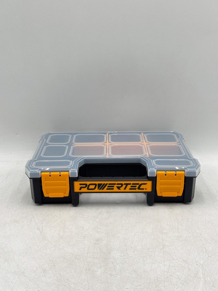Small Parts Organizer & Tool Box with 10 Compartments, Stackable Storage (72117)