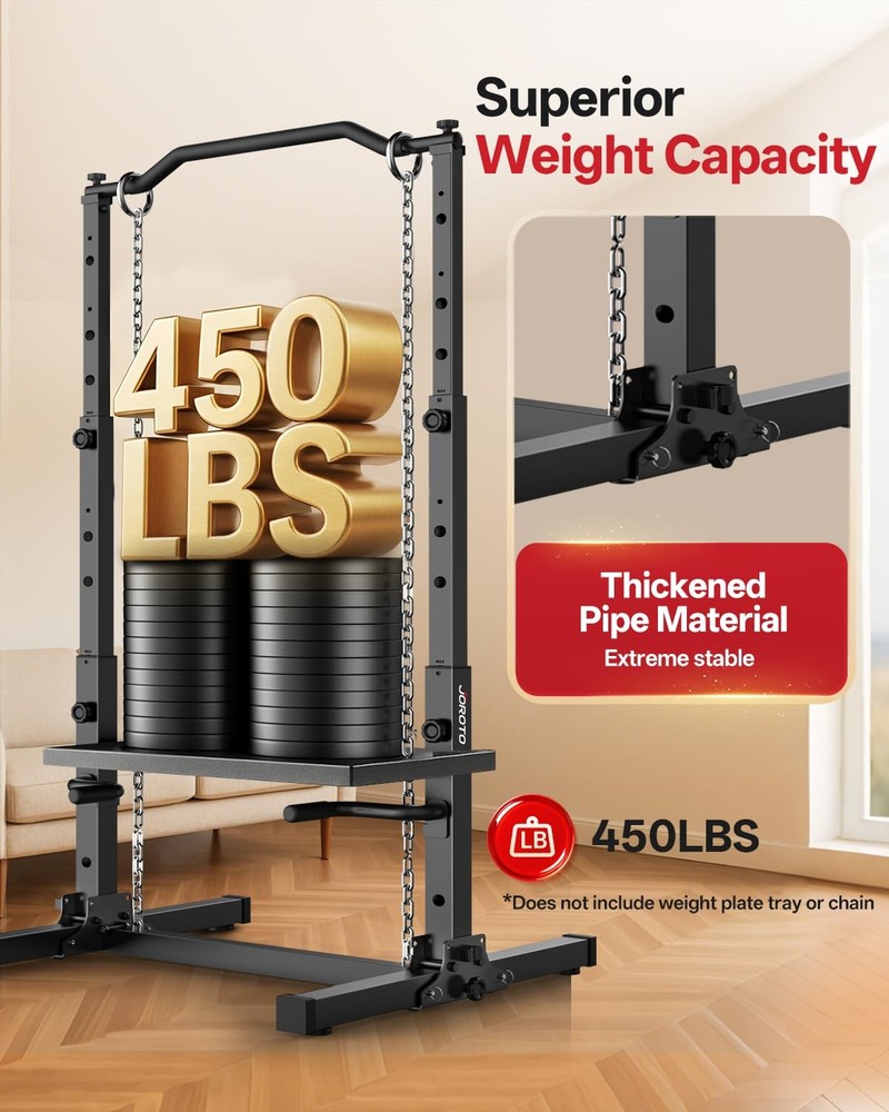 Foldable Pull Up Dip Station, Pull Up Bar Free Standing for Home Gym, 450LBS ...