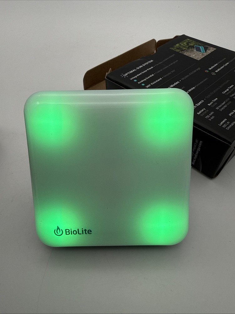 BioLite Sunlight 100 Lumens Self Charging Solar Lantern, 3 Modes Tested