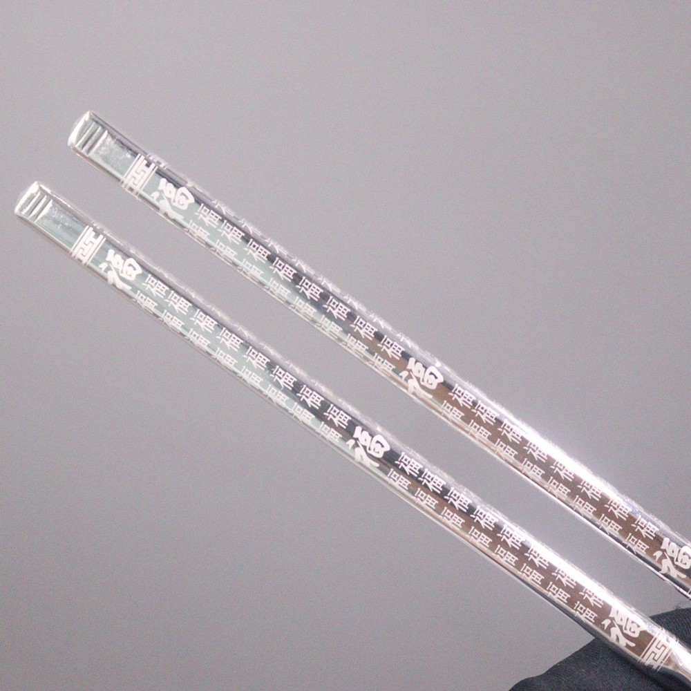 One Pair Solid 999 Pure Silver Chopsticks Household  Many 福 Lucky Dinnerware