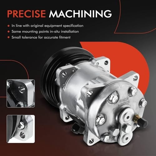 A/C Compressor with Clutch Compatible with Backhoe Loader, Challenger, Track