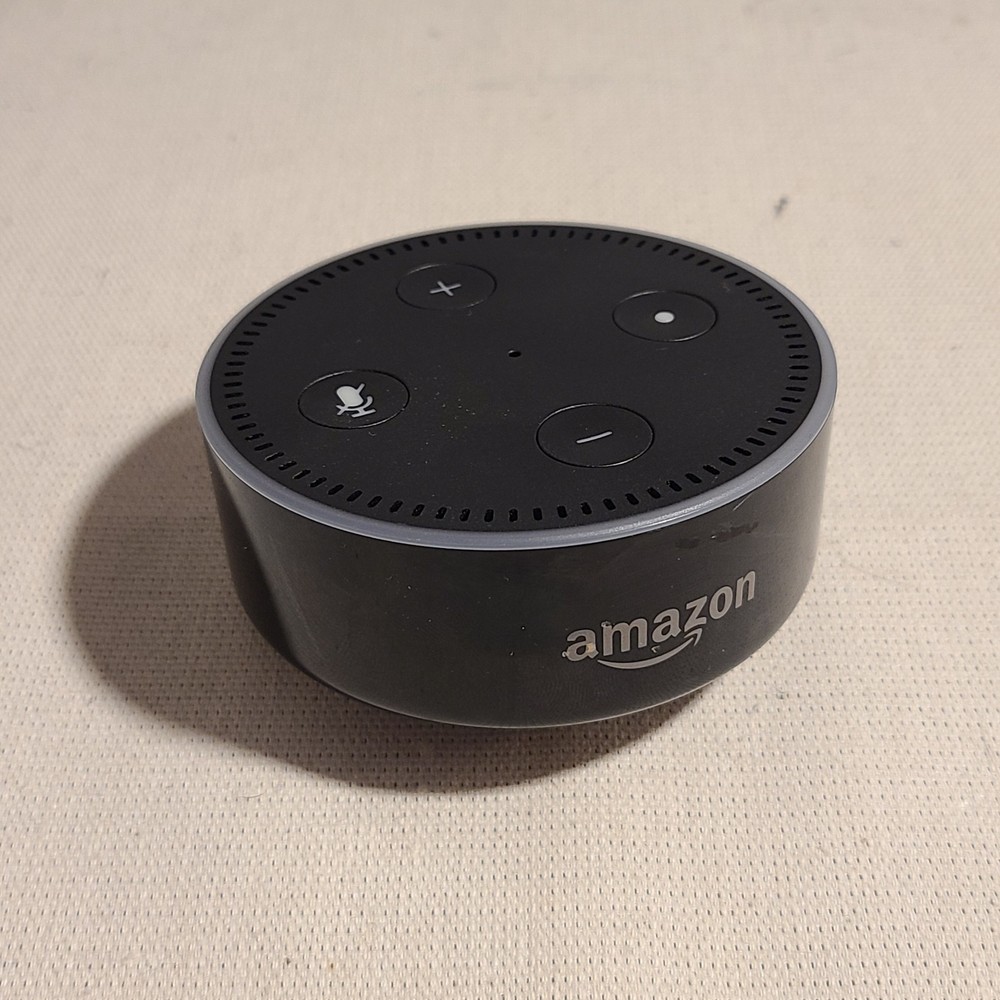 Amazon RS03QR, Amazon Echo Dot 2nd Gen Smart Speaker 1/8" Audio Output Micro USB