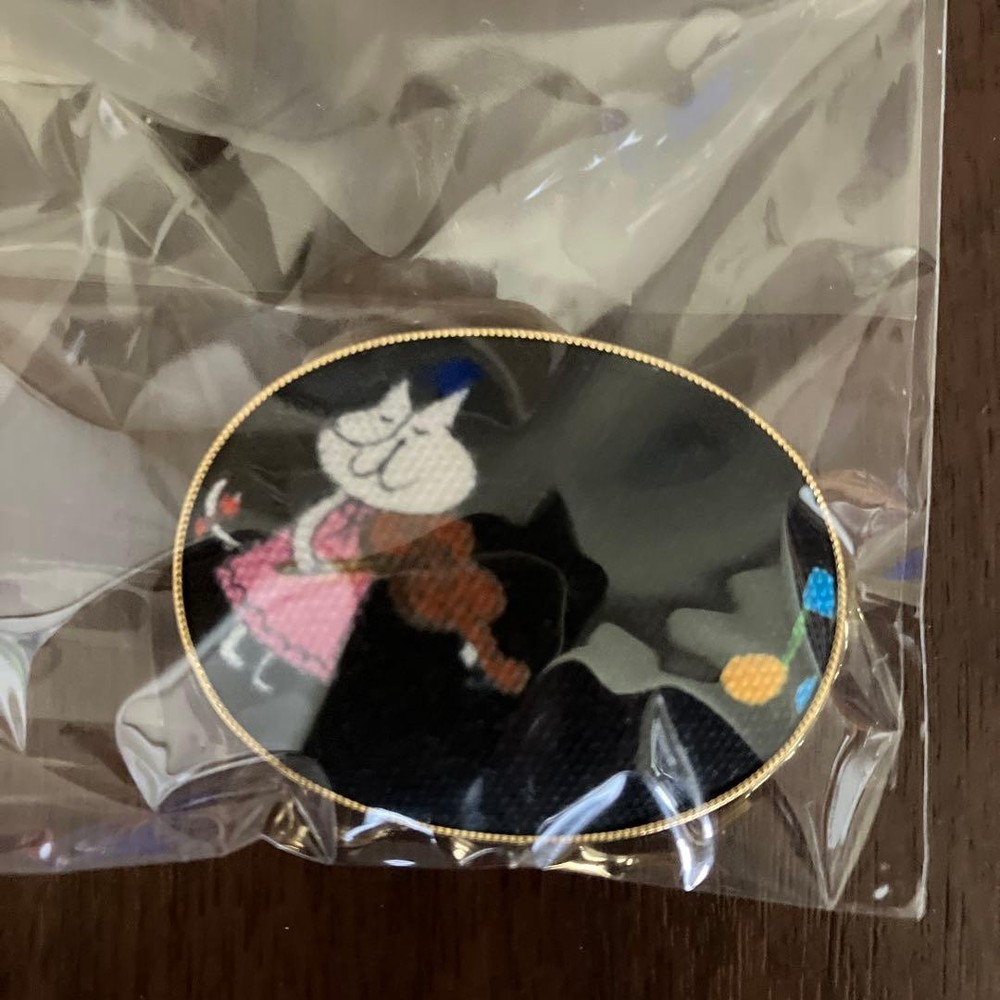 Obidome Cat with Violin Fabric Pattern 4.5cm Sushi Belt Accessory