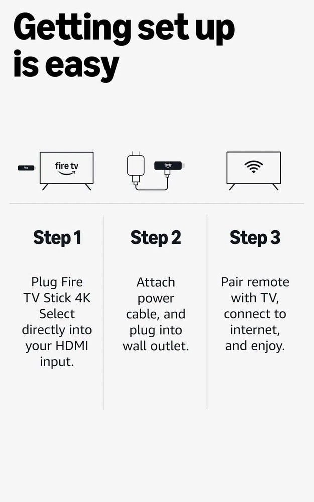 Amazon Fire TV Stick 4K Select (Newest Model), Start Streaming in 4K, Ai-Powered