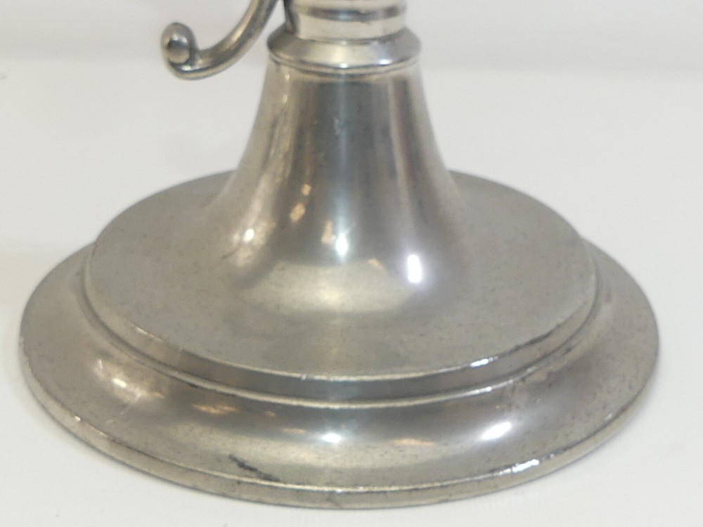 (ref288CU) Large antique silver plated chamber stick
