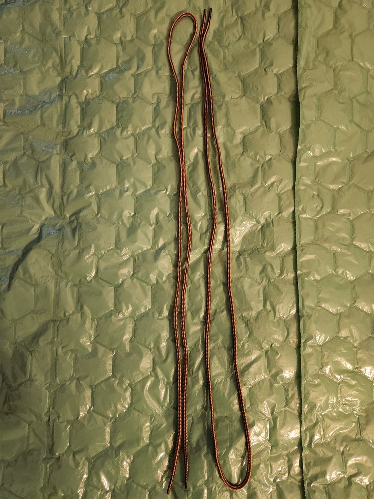 NEW Round Brown & Black 48" Nylon Boot Shoelaces