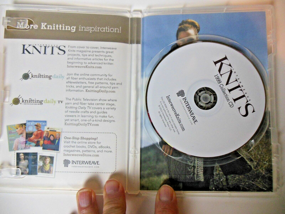 DVD Entrelac Knitting Basics and Beyond & CD Interweave Knits Magazine 1999