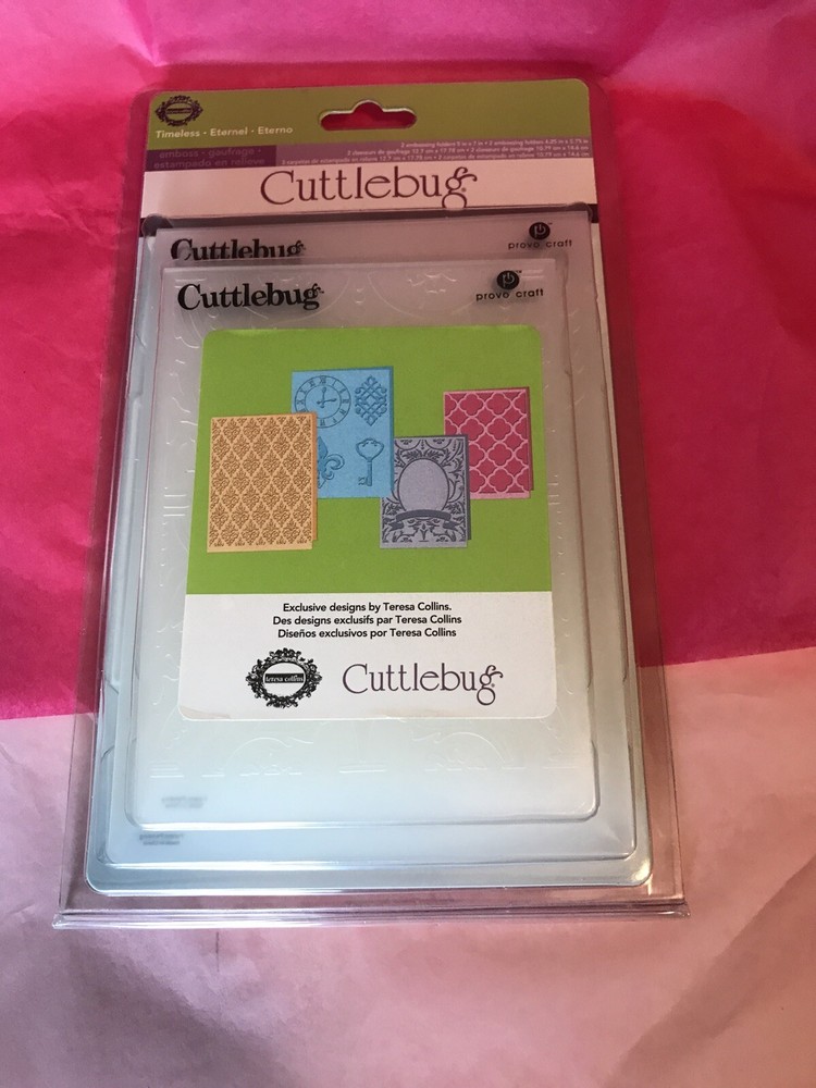 Cuttlebug Embossing Folders Set Of 4- Timeless- 2001218