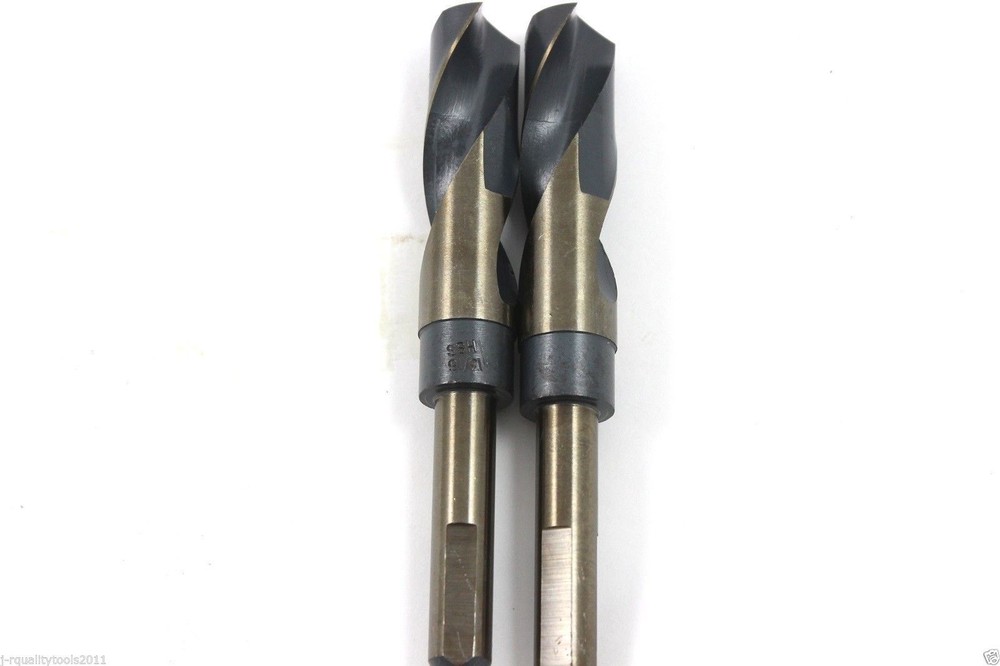 2 Pack 11/16" Black & Gold 1/2" Shank Silver & Deming Drill 135° Split Point