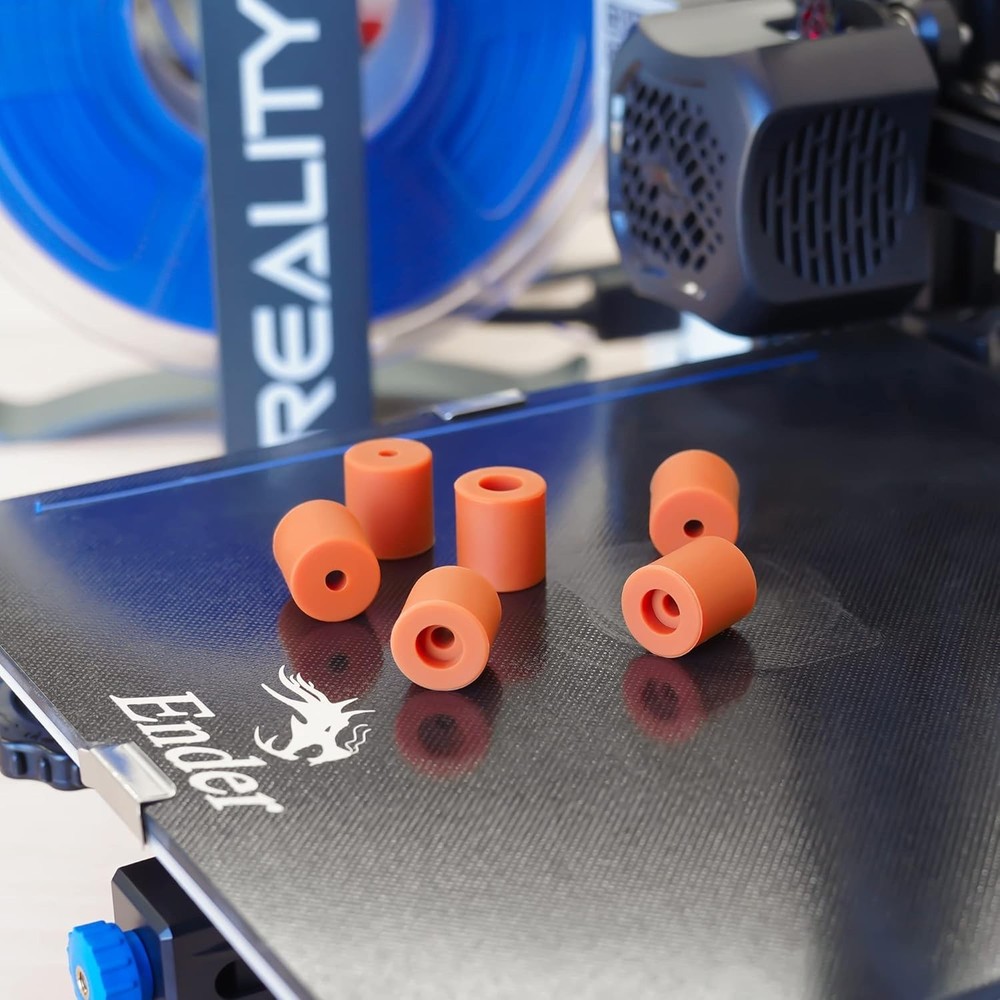 Durable 3D Printer Leveling Spring Replacement - 8 Silicone Mounts Included