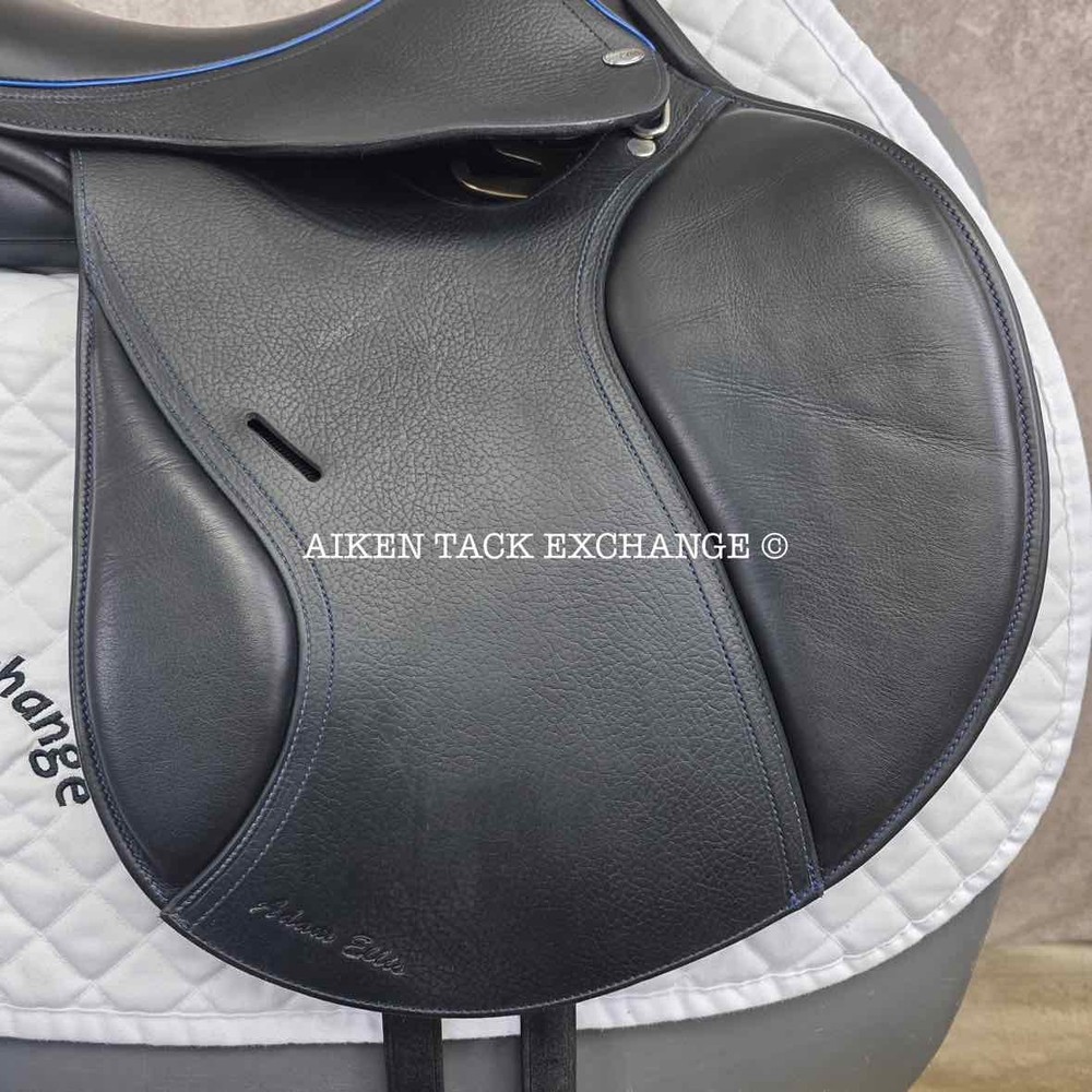 Adam Ellis Jump Saddle, 17" Seat, Medium Wide Tree (Read Description)