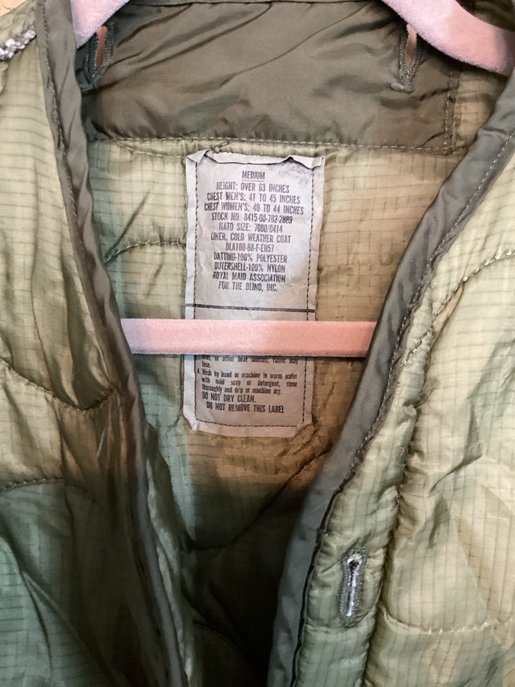 Medium Cold Weather Liner Coat