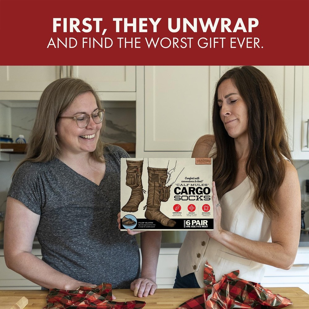 PrankO Cargo Socks Prank Gift Box – Empty Joke Present Box for Adults & Teens...