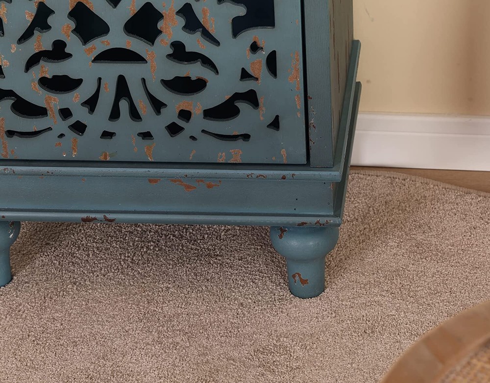 Accent Cabinet Console Table Decorative Sideboard Buffet Storage Cabinets Blue