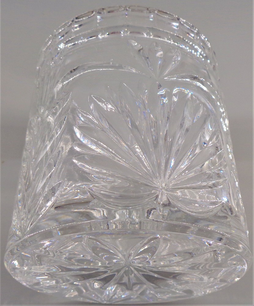 Crystal Lidded Jar Vanity Candy Or Decoration