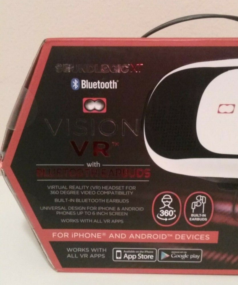 Sound Logic XT Vision VR Headset With Bluetooth Earbuds - Glasses